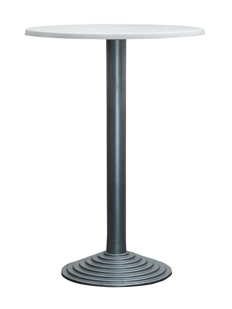Stehtisch Sakkara Silver Round (Weiß)